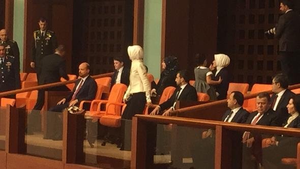 Beştepe’deki törene katılan ünlüler