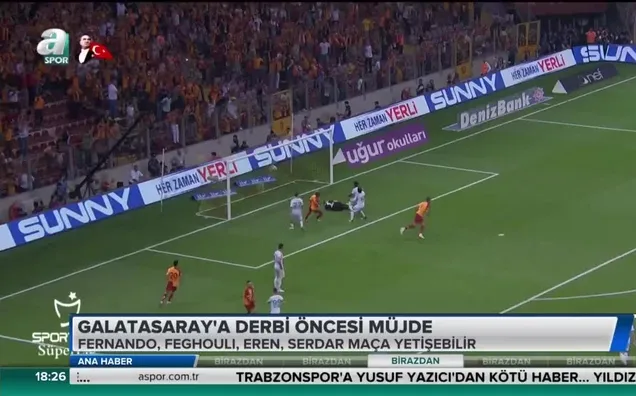 Galatasaray'a derbi öncesi müjde