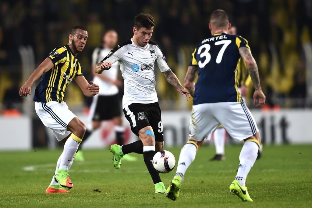 Fenerbahçe-Krasnodar karşılaşmasından kareler