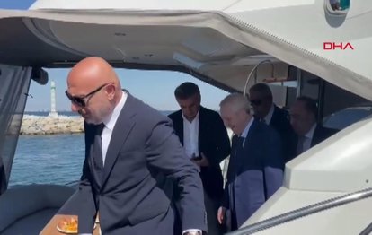 Aziz Yıldırım ve Hakan Bilal Kutlualp, YDK Toplantısı’na aynı tekneyle geldi