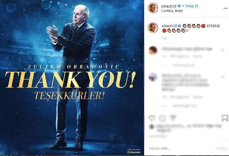 Alex de Souza'dan Obradovic paylaşımı! - 1