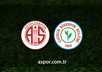Antalyaspor-Çaykur Rizespor | CANLI