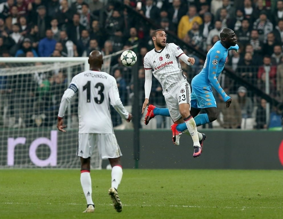 Beşiktaş-Napoli karşılaşmasından kareler