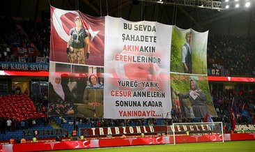 Trabzonspor taraftarından müthiş koreografi!