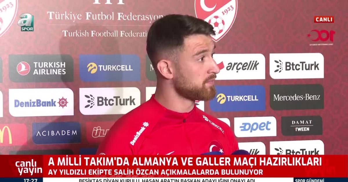 Salih Özcan: İnşallah lider olarak EURO 2024'e gideriz