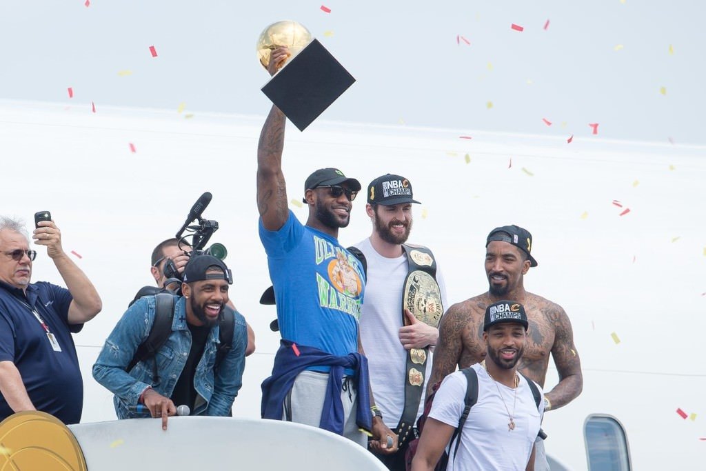 NBA şampiyonu Cavaliers’a çoşkulu karşılama