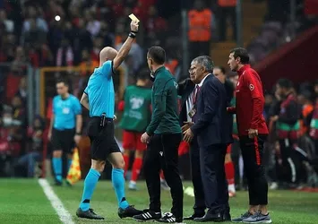 Şenol Güneş sarı kart gördü