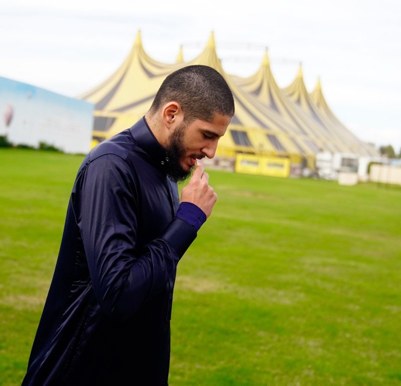 Futbol camiası cuma namazında buluştu