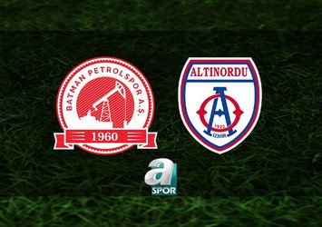 Batman Petrolspor-Altınordu maçı saat kaçta?