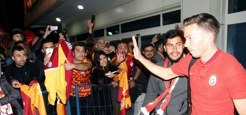 Galatasaray'a Kayseri'de coşkulu karşılama