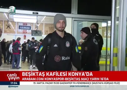 Beşiktaş'a Konya'da coşkulu karşılama
