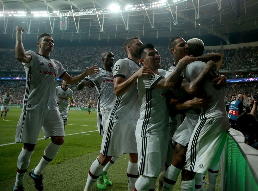 Beşiktaş-Leipzig karşılaşmasından kareler