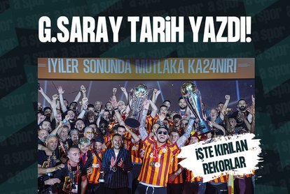 Galatasaray tarih yazdı! İşte kırılan rekorlar