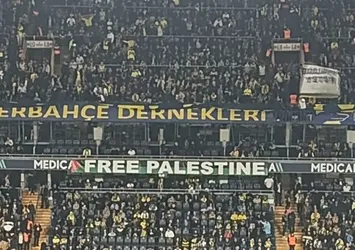 Kadıköy'de "Özgür Filistin" pankartı!