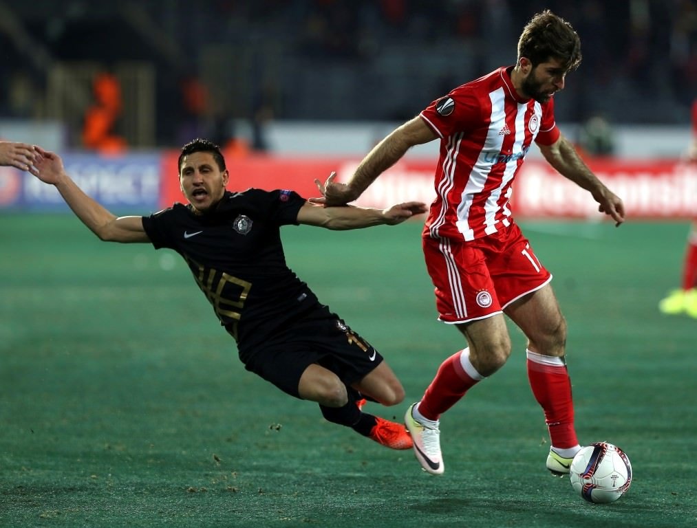 Osmanlıspor - Olympiakos maçından kareler