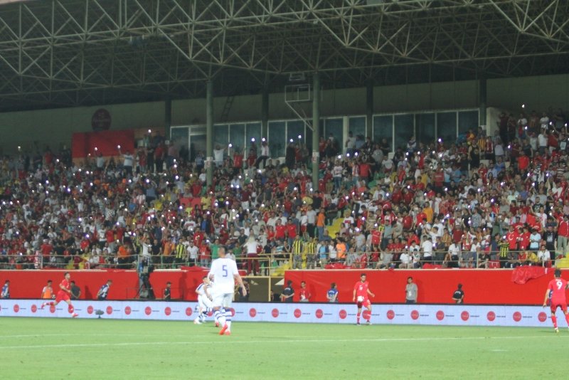 Türkiye - Özbekistan maçından kareler...