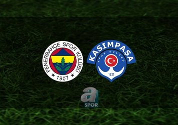 Fenerbahçe-Kasımpaşa maçı öncesi tüm gelişmeler!