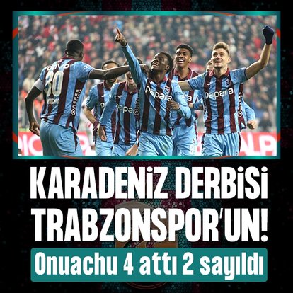 Karadeniz derbisi Trabzonspor’un! Fırtına deplasmanda Samsunspor’u mağlup etti