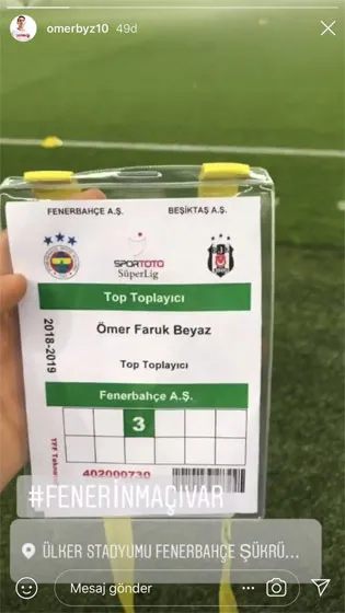 Fenerbahçe'nin 15 yaşındaki yıldızı derbide top toplayıcı oldu - 1