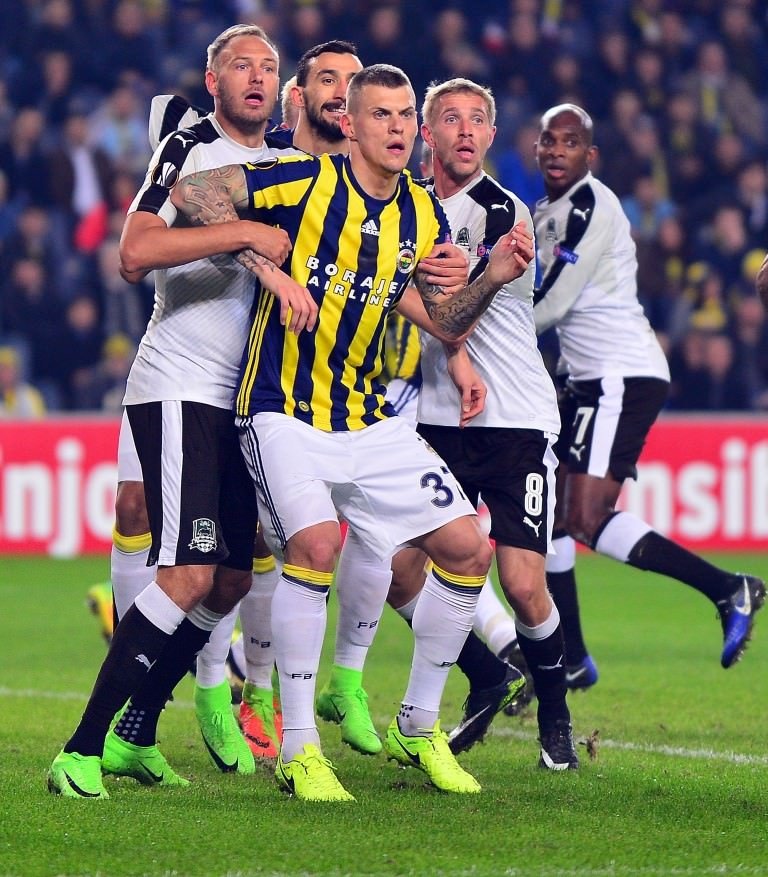 Fenerbahçe-Krasnodar karşılaşmasından kareler