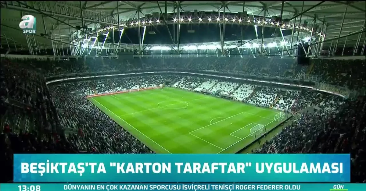 Beşiktaş'ta 'karton taraftar' uygulaması