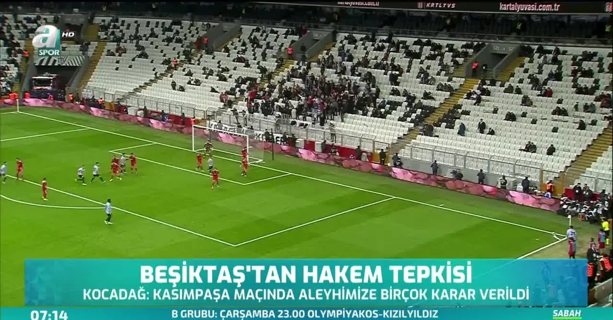 Beşiktaş'tan hakem tepkisi