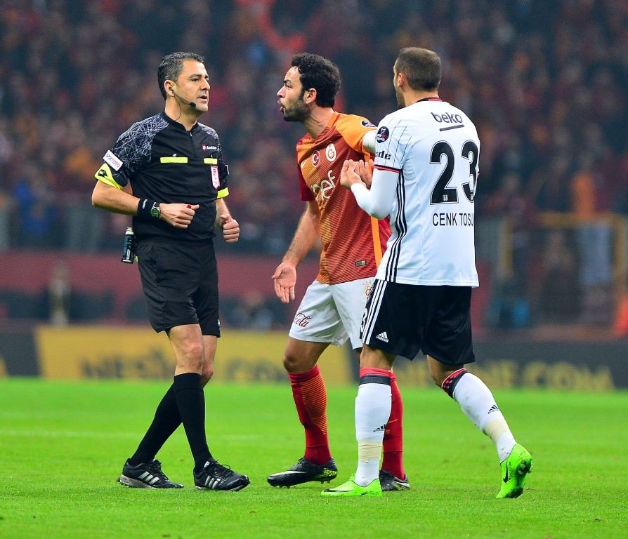 Galatasaray-Beşiktaş karşılaşmasından kareler