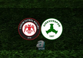 Çorumspor FK - Giresunspor maçı saat kaçta?