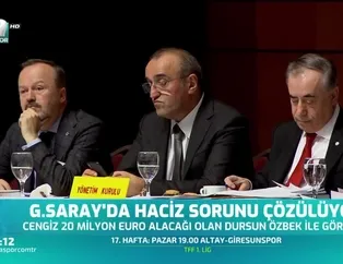 Galatasaray'da haciz sorunu çözülüyor