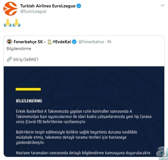 Fenerbahçe’ye destek yağdı! Koronavirüs açıklaması ardından...