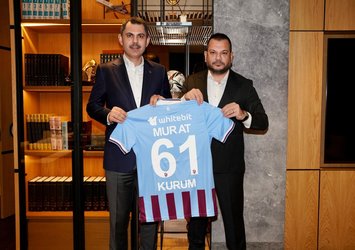Trabzonspor, Murat Kurum'u ağırladı