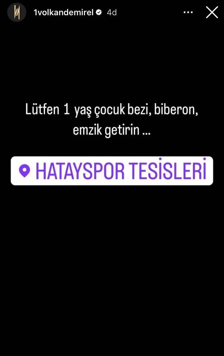 Hatayspor Teknik Direktörü Volkan Demirel deprem sonrası yardım istedi: Durumlar çok kötü! - 1