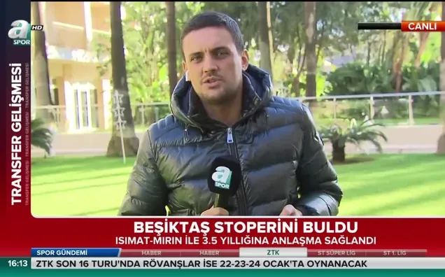 Beşiktaş Isimat-Mirin ile anlaştı