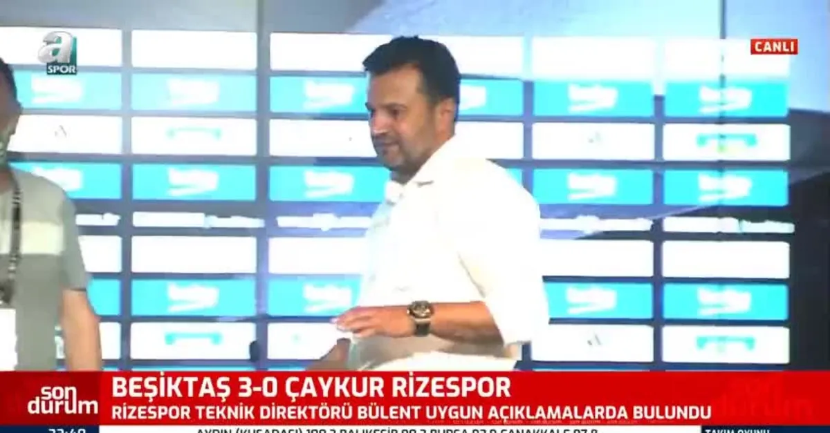 Bülent Uygun Beşiktaş - Çaykur Rizespor maçı sonrası konuştu