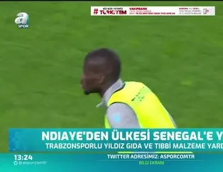 Ndiaye'den ülkesi Senegal'e yardım