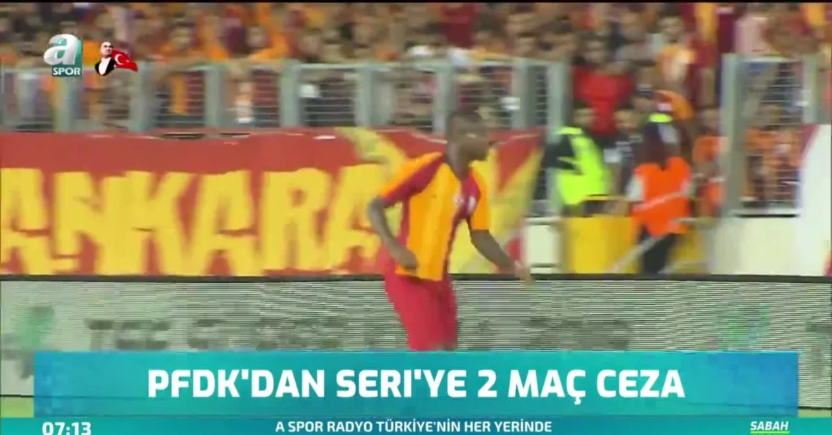PFDK'dan Seri'ye 2 maç ceza