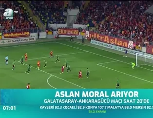 Aslan moral arıyor
