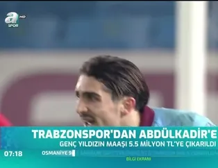 Trabzonspor'dan Abdülkadir Ömür'e zam