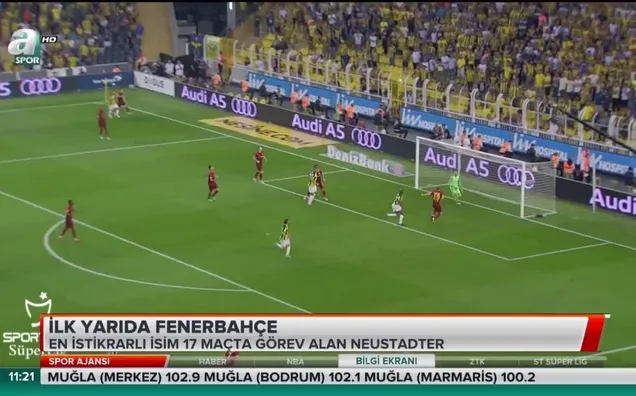 İlk yarıda Fenerbahçe