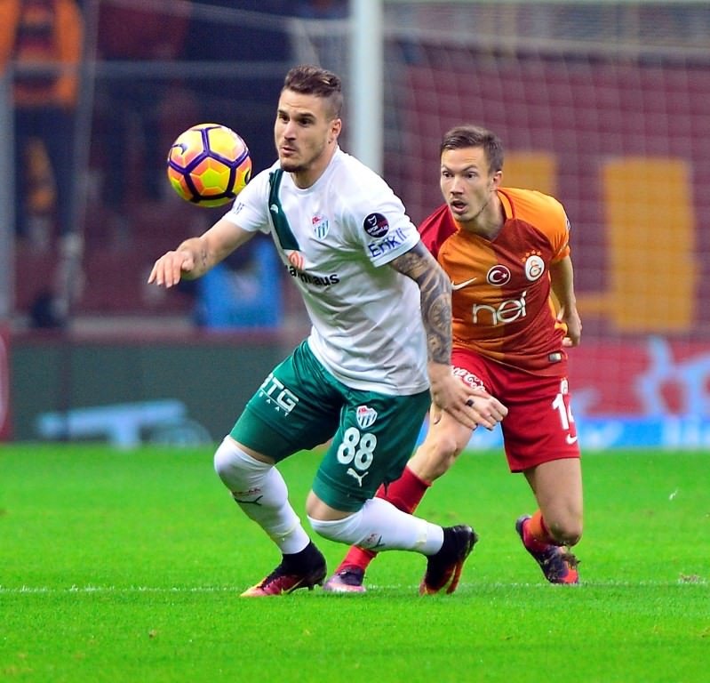 Galatasaray-Bursaspor karşılaşmasından kareler