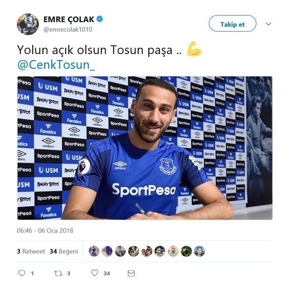 Cenk Tosun paylaşımları