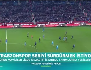 Trabzonspor seriyi sürdürmek istiyor