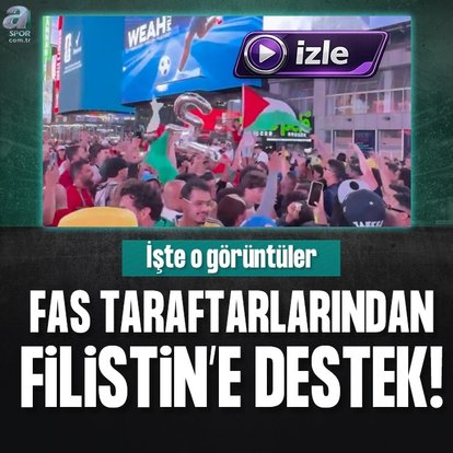 Fas taraftarlarından Filistin’e destek!
