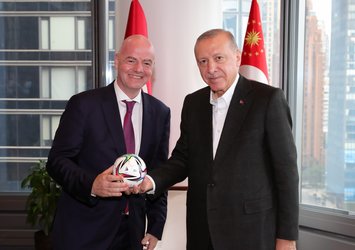Başkan Erdoğan Infantino’yu kabul etti