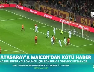 Galatasaray'a Maicon'dan kötü haber