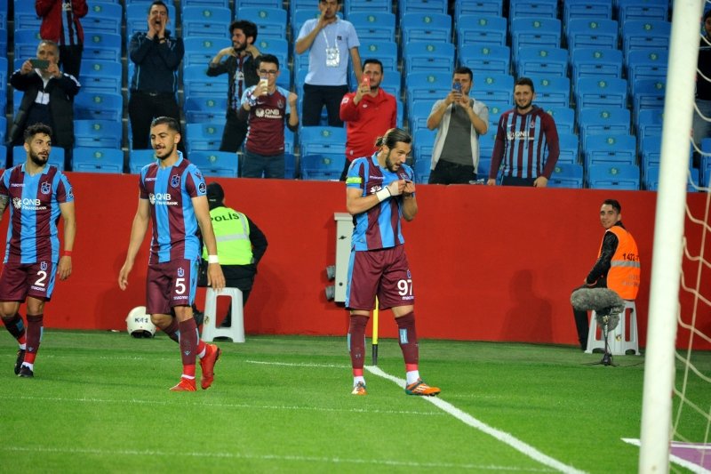 Trabzonspor - Kayserispor maçından kareler