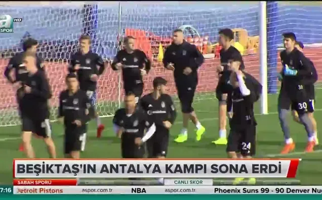 Beşiktaş'ın Antalya kampı sona erdi