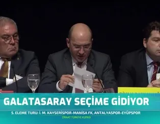 Galatasaray seçime gidiyor