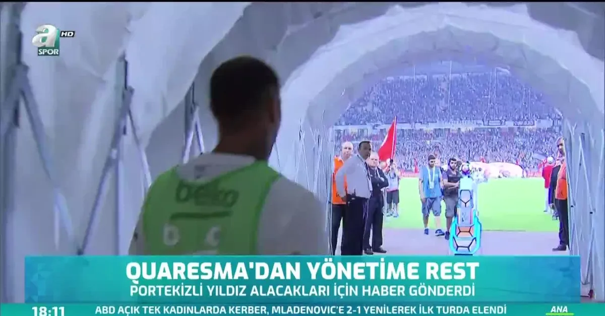 Quaresma'dan yönetime jest