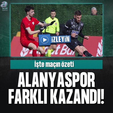 Alanyaspor farklı kazandı